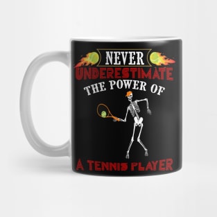 Never underestimate the power of a skeleton tennis player - kenin tennis player T-shirt Mug